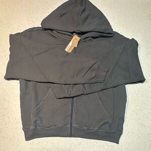 NWT SKIMS / FRENCH TERRY CLASSIC ZIP UP HOODIE in sold out limited edition ash